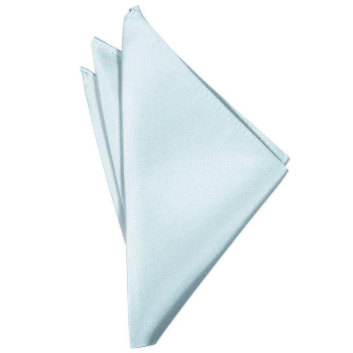 Mens Light Blue Suit Pocket Square